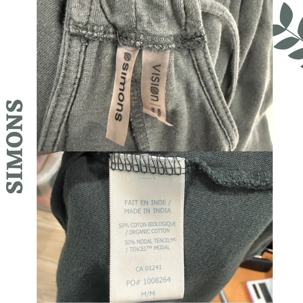 🛍️ SIMONS Vision Organic Cotton Modal Slip Dress – grey Green – Size M – Flowy - Picture 6 of 6